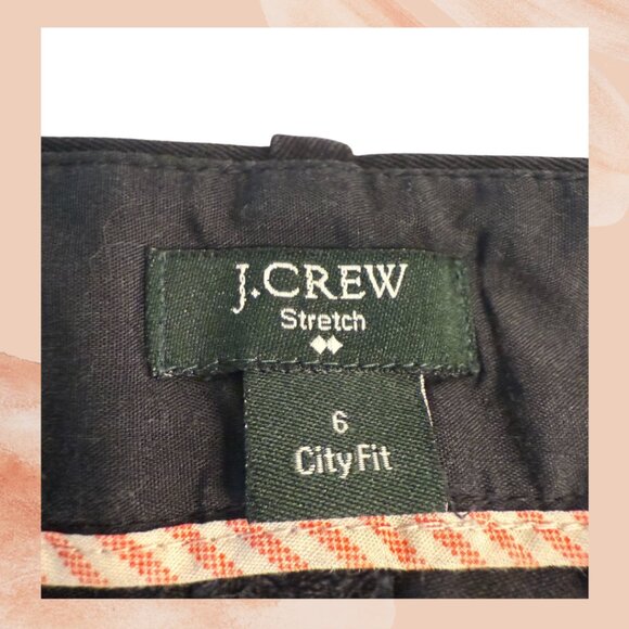 J. Crew Black Stretch City Fit Cropped Pants - Picture 6 of 6